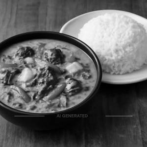 Thai Curry Green With Steam Rice