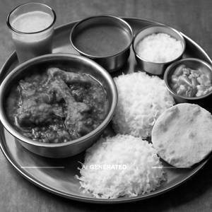Gavthi Chicken Thali
