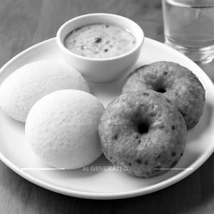 2 idli + 2 dal vada