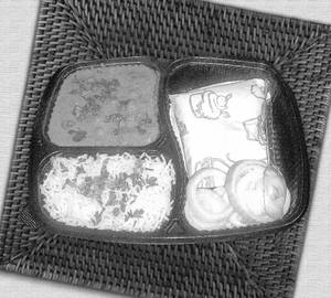 Matar Paneer + Roti + Rice