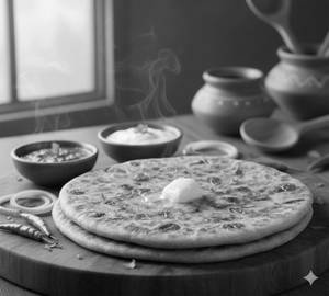 Aloo and onion paratha