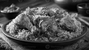 Chicken Leg Biryani & Chicken Leg Chaap