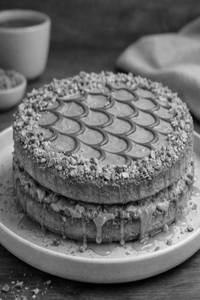 Kunafa Waffle Cake