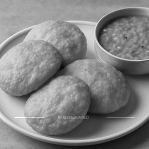 Peas Kachori And Cholar Dal (4 Pcs)
