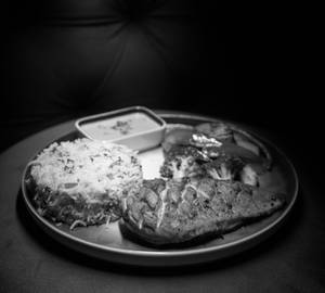 Grilled Chicken in Creamy Mushroom Sauce