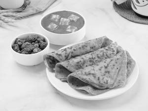 Kadhai Paneer Soya Masala Sabzi Paratha Thali