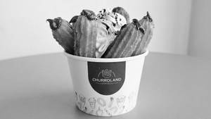 Filled Chocolate Custard Churro Tub