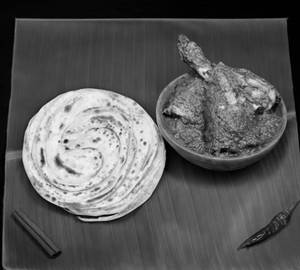 1 Laccha Paratha With Dhonepata Kancha Lanka Chicken [3 Pieces]