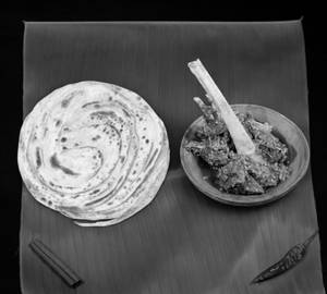 Lachha Paratha + Mutton Kosha [3 Pieces]
