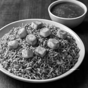 Panner Triple Fried Rice With Gravy