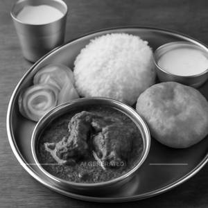 Mutton Sagoti Thali With Vada