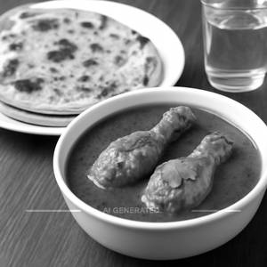 Kadhai Chicken With 5 Tandoori Roti