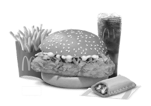 McSpicy Chicken Burger	 + Coke + Fries (M) + Veg Pizza McPuff