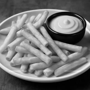 French Fries With Cheese Dip                  