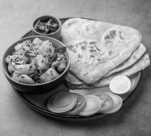 Alu Fry With 4 Chapathi