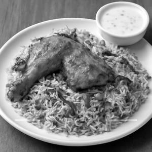Half chicken biryani 