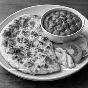 Aloo Kulcha with Chole 