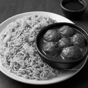 Chicken Fried Rice With Chicken Manchurian