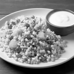 Sabudana Khichdi with Curd