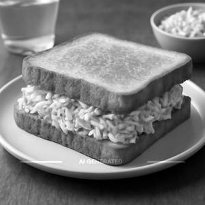 Coleslaw sandwich