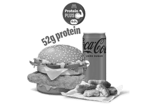 McSpicy Premium Chicken Protein Plus + 4 Pc Chicken Nugget + Coke Zero