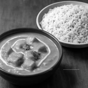 Paneer butter masala with jeera rice                                                                                                                              