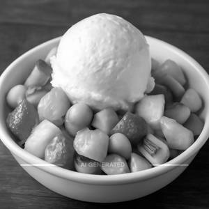 Fruit Salad With Ice Cream