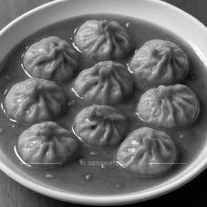 Veg Cheesy Gravy Momos [8 Pieces]