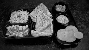 Mini Punjabi Thali (1 Spl .Paneer Sabji + 3 Butter Roti + 1 Spl.veg Biryani+ Achar+Salad + Mukhwas.)