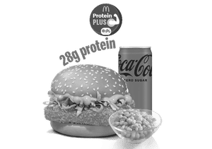 McSpicy Paneer Burger Protein Plus  + Corn + Coke Zero