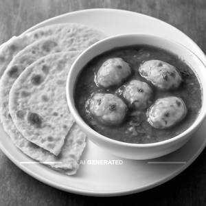 Egg curry [with 4 tava chapati]