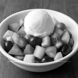 Fruit Salad With Ice Cream