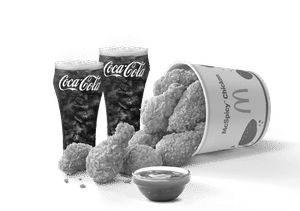 8 McSpicy Chicken Wings Bucket + 2 Coke + 1 Dip