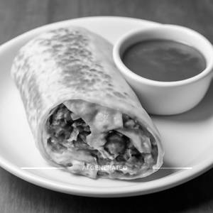 Cheese shawarma plate