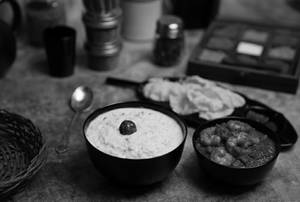 Curd Rice With Prawn Thokku