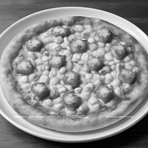 Paneer With Corn Pizza