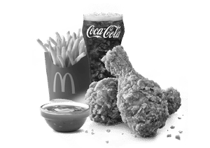 2 Pc Crispy Fried Chicken + 1 Med Fries + 1 Spicy Sauce + 1 Coke