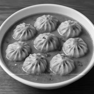 Veg gravy momos [8 pieces]