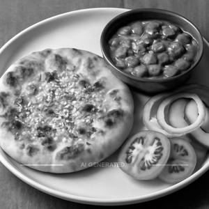 Paneer Kulcha with Chole