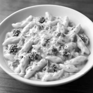 Creamy White Sauce Penne Pasta