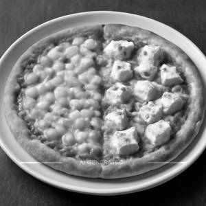 8" Half n Half Pizza