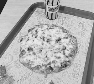 Chicken Pizza Small Size + Cold Coffee