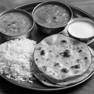 Roti Rice Thali