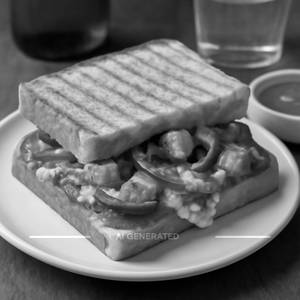 Paneer pizza sandwich