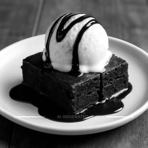 Choclate Brownie With Ice Cream