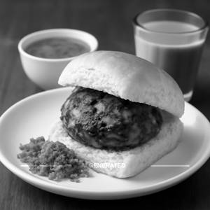Spinach Corn Vada Pav 