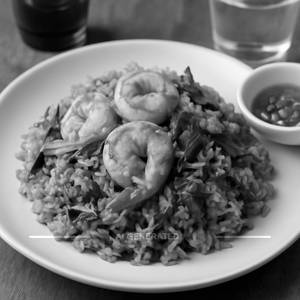 Khao Phad Kapprao Koong (Prawns)