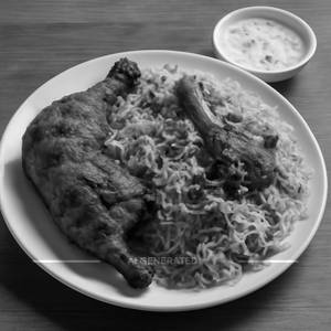 Mutton Biryani(Half)+Half Tandoori Chicken