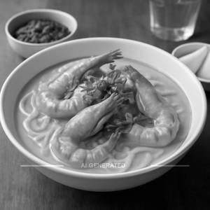 Burmese Khaosuey Prawns