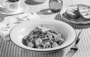 Butter Garlic Chicken Spaghetti Pasta
